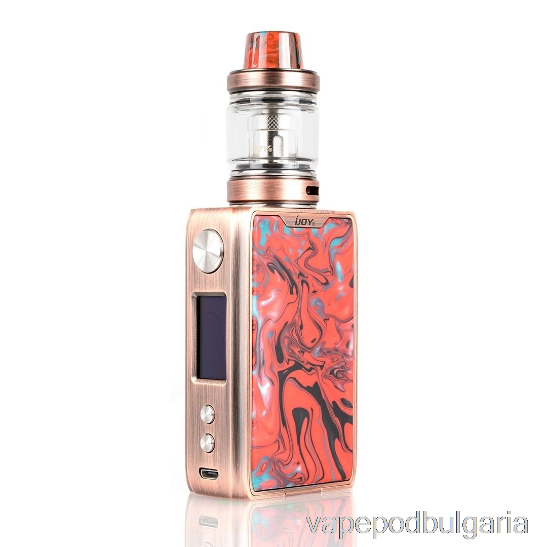 Vape Технически характеристики Ijoy Shogun Jr 126w Tc стартов комплект Red Copper Hellfire